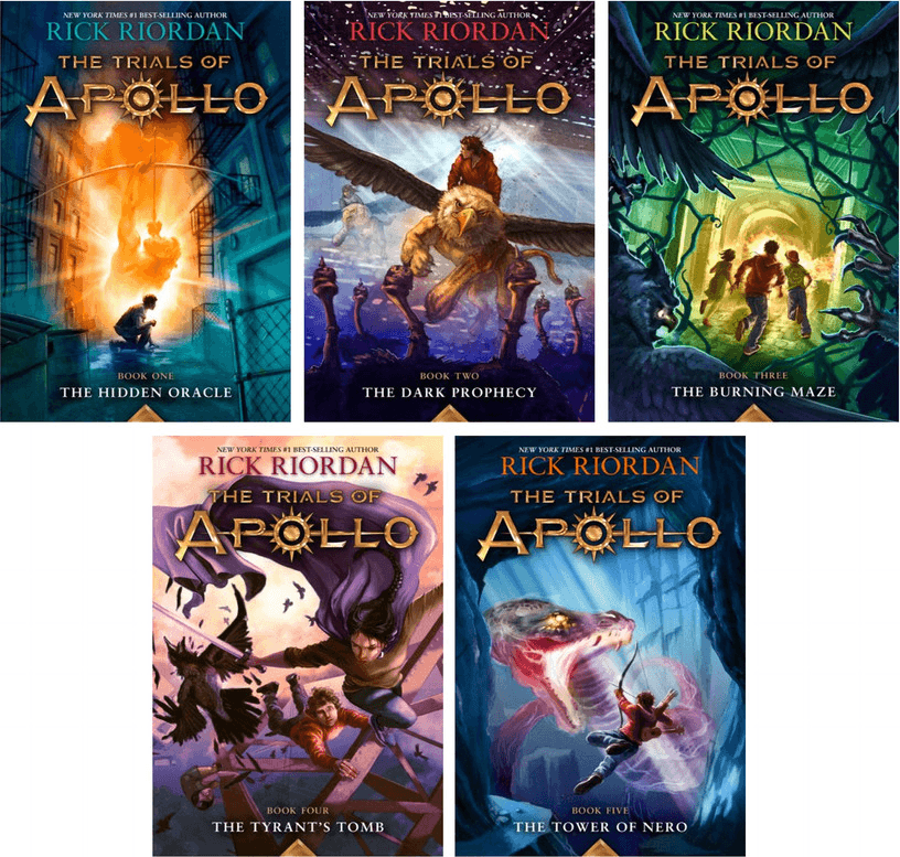 The five Trials of Apollo books